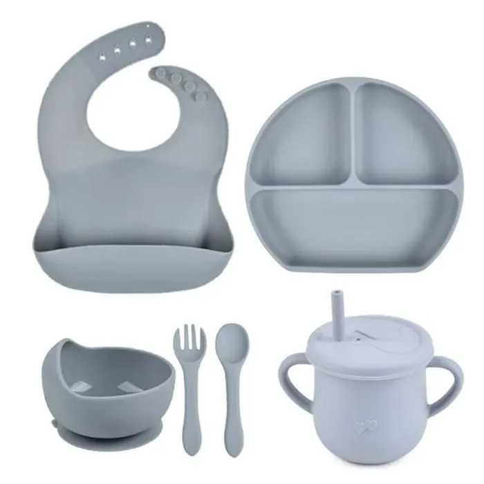 SET DE PLATO SILICONA PARA BEBE