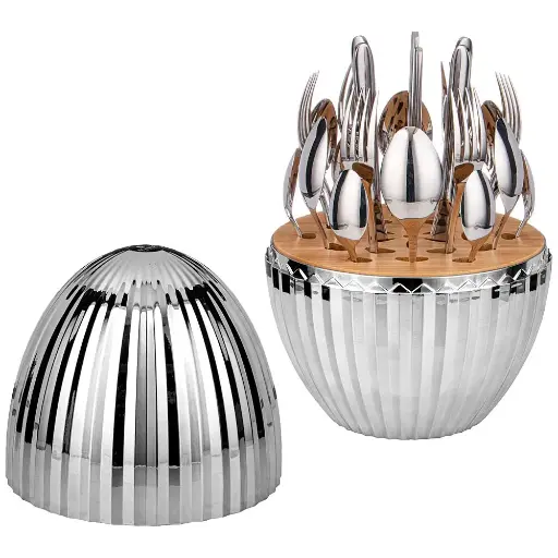 [92] SET DE CUBIERTO 24P BASE HUEVO DIAMANTE