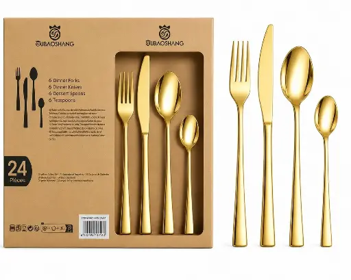 [122] SET DE CUBIERTOS LIZOS 24P