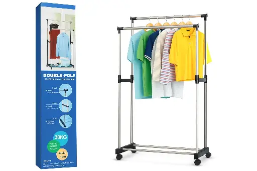 [274] TENDEDERO DE ROPA DOBLE POLE