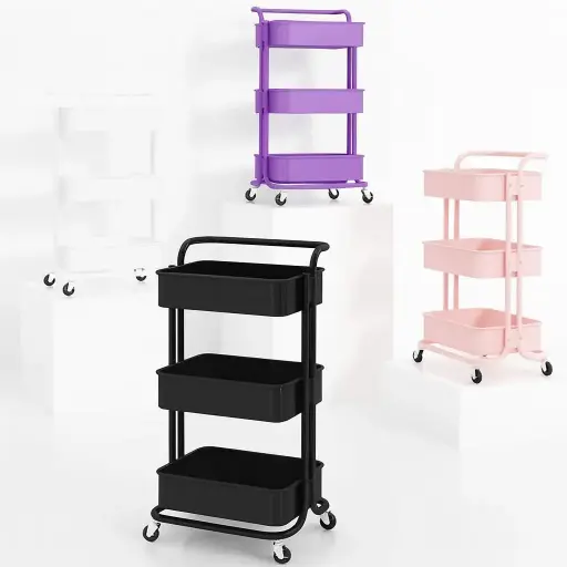 [293] CARRO 3 NIVELES METALICO